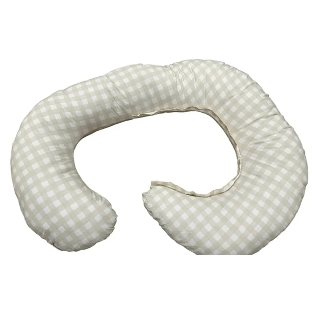Babystudio The Ultimate Body Pillow - Gingham Beige - Image 7