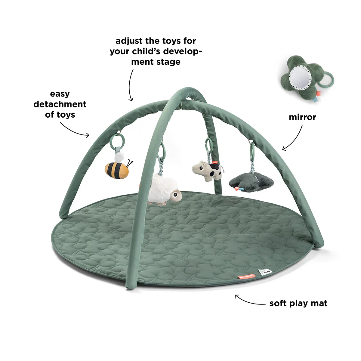 Done by Deer Activity Play Mat Green - Image 3