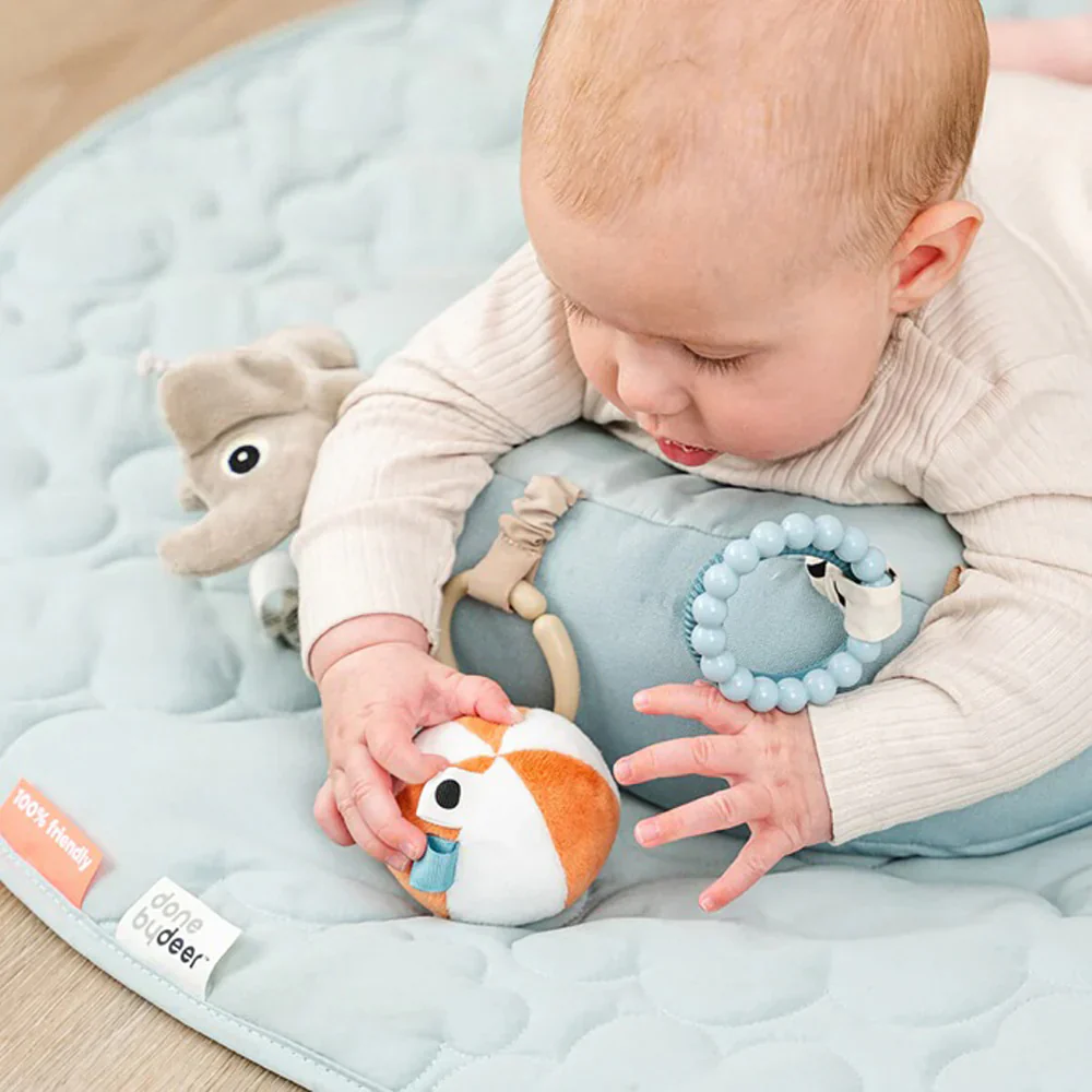Done By Deer Tummy Time Activity Toy Playground Blue - Image 2