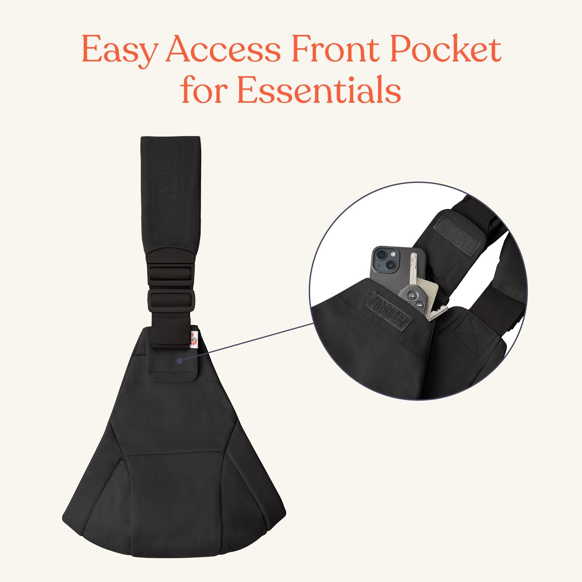 Ergobaby Upsie Sling Carrier - Onyx Black - Image 10