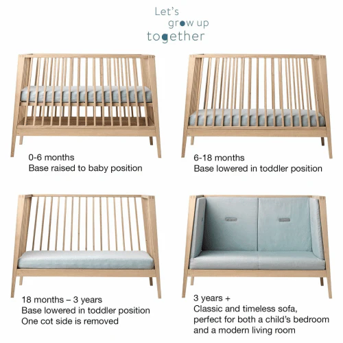 Linea Cot Natural 120cm x 60cm Cot only - Image 3