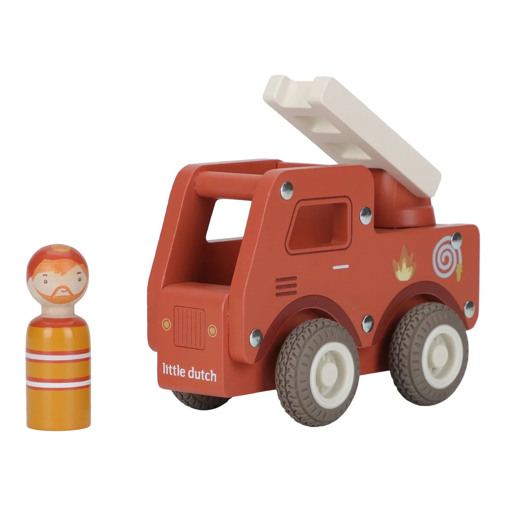 Little Dutch Wooden Firetruck - Image 12