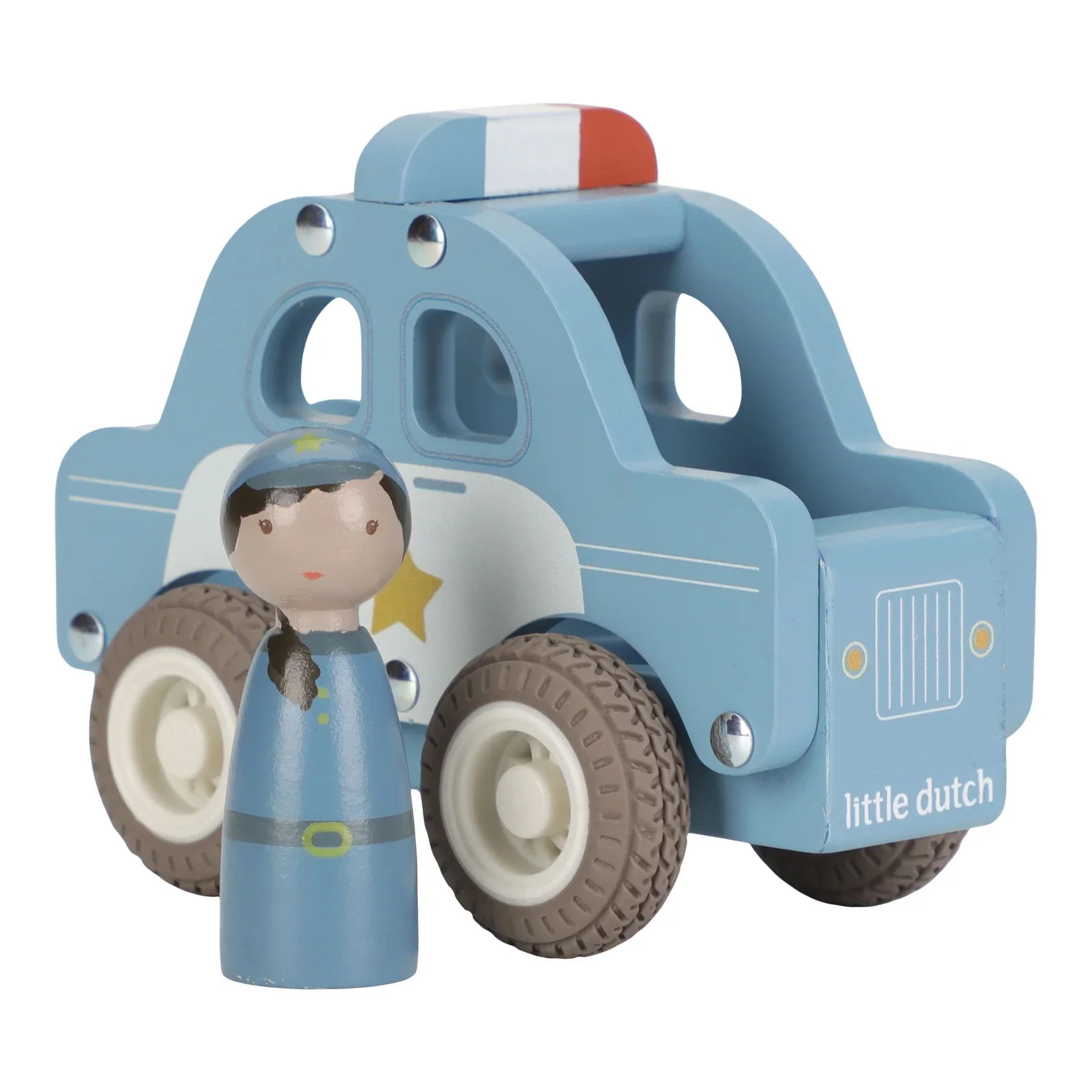 Little Dutch Wooden Police Car - Image 9