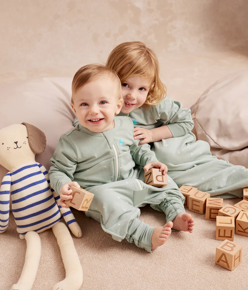 Love To Dream Sleep Suit Long Sleeve 1.5TOG Olive Twigs - Image 2