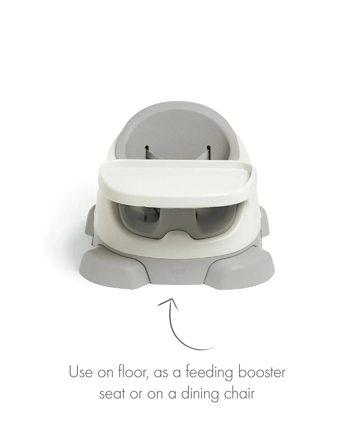 Mamas & Papas Bug 3-in-1 Floor & Booster Seat with Activity Tray-Pebble Int - Image 6