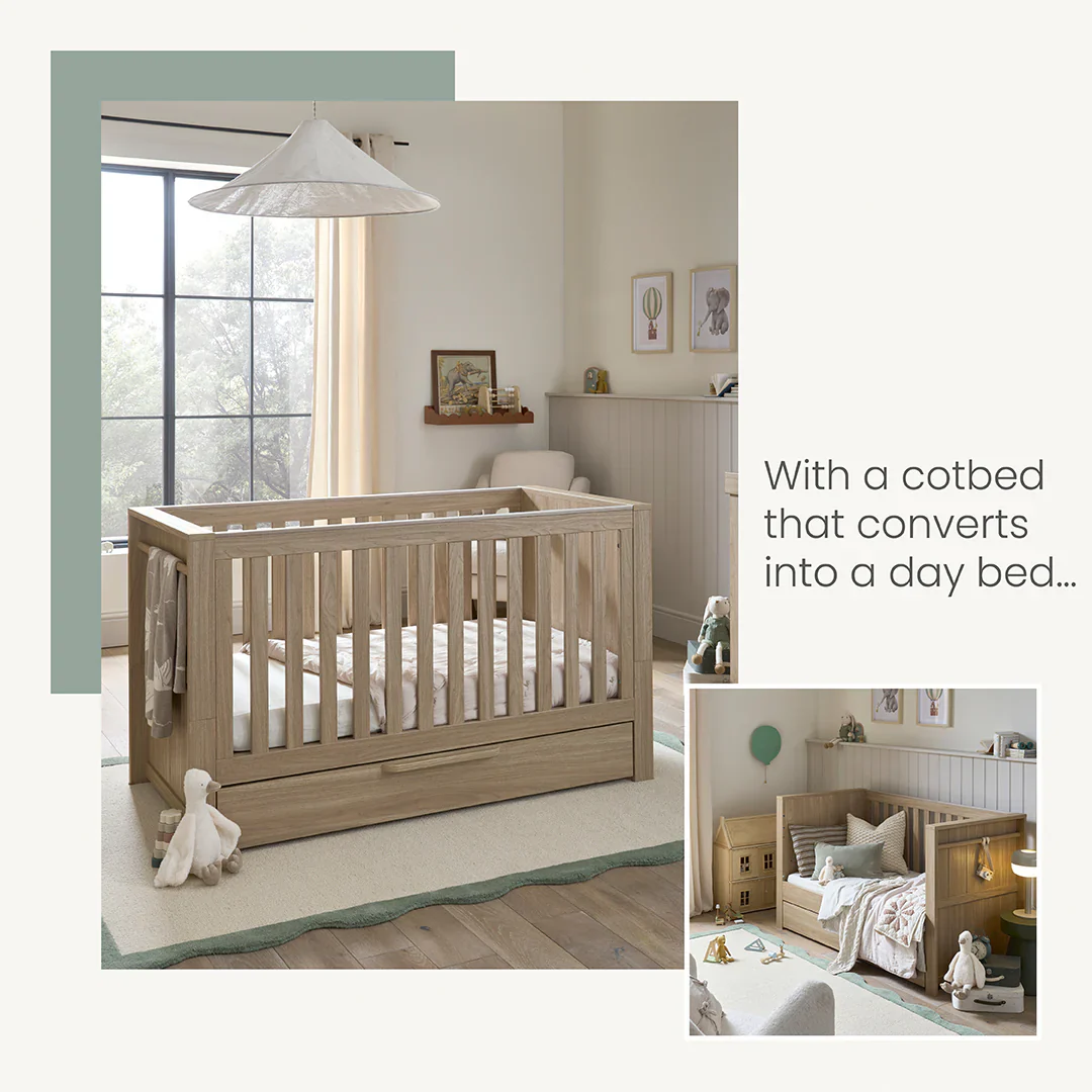 Mamas & Papas Franklin Light Oak 7 Piece Complete Nursery Package - Image 2