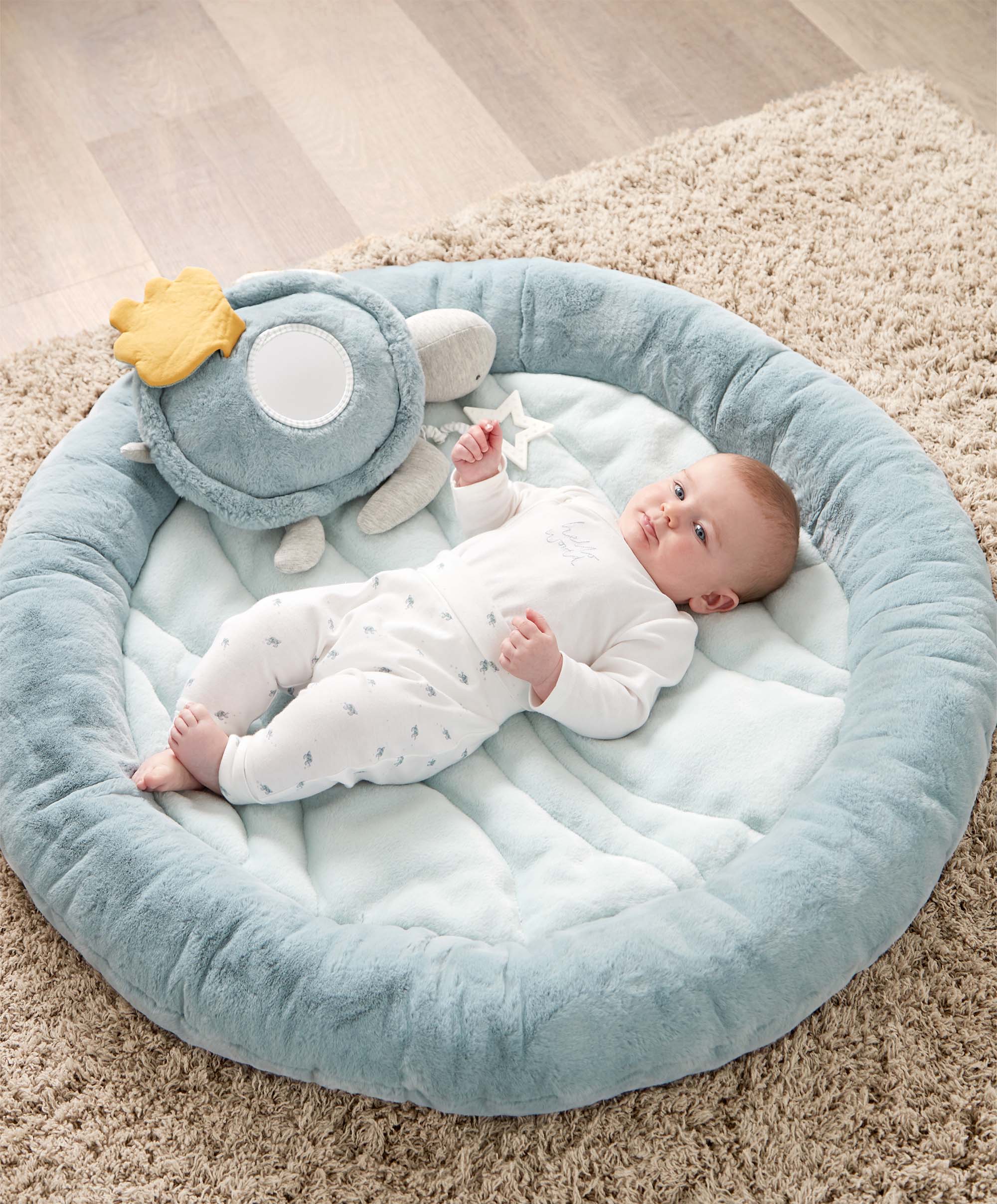 Mamas & Papas Playmat & Gym -Welcome to the World Blue - Image 5