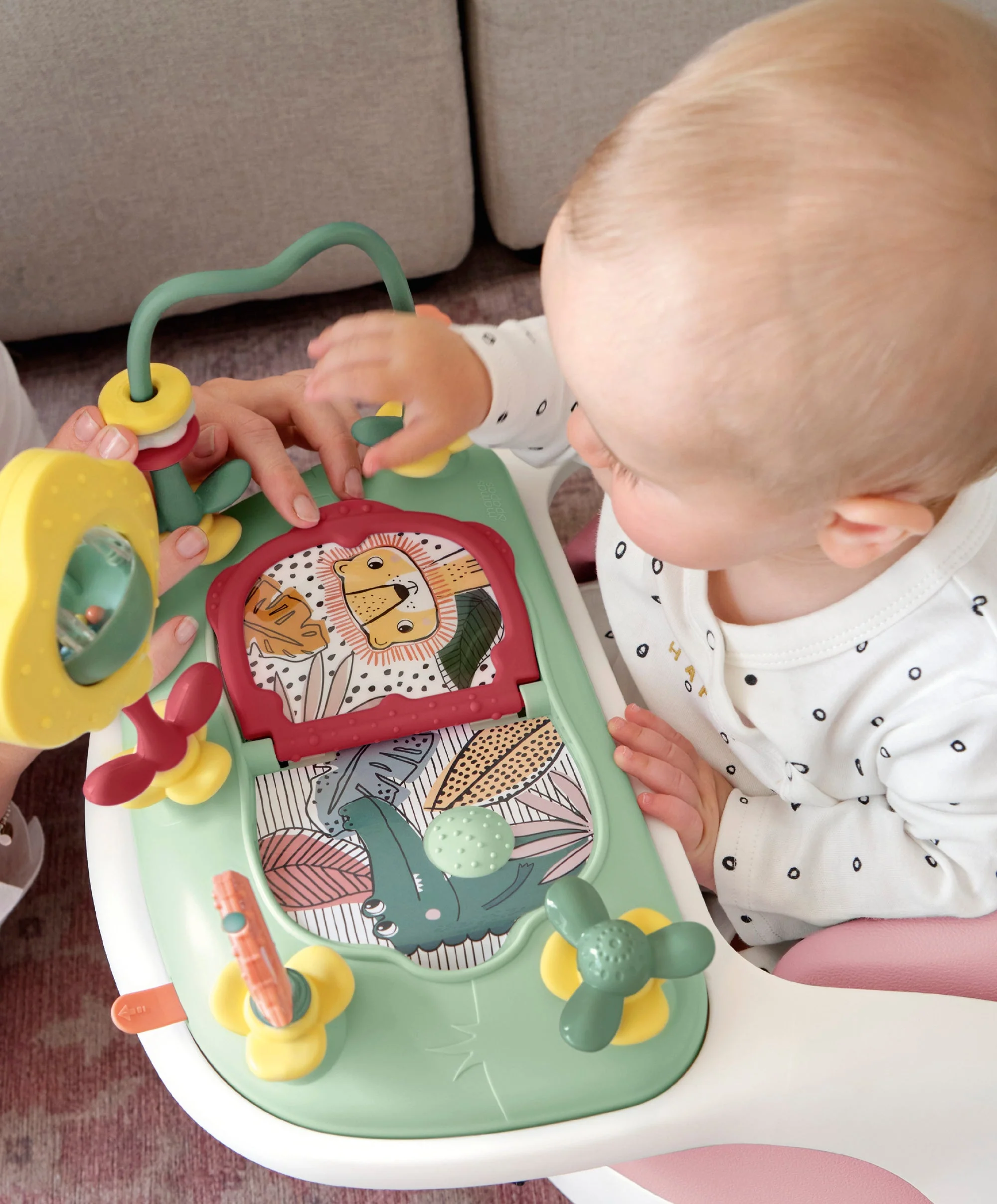 Mamas & Papas Snug Floor Seat with Activity Tray - Blossom - Image 3