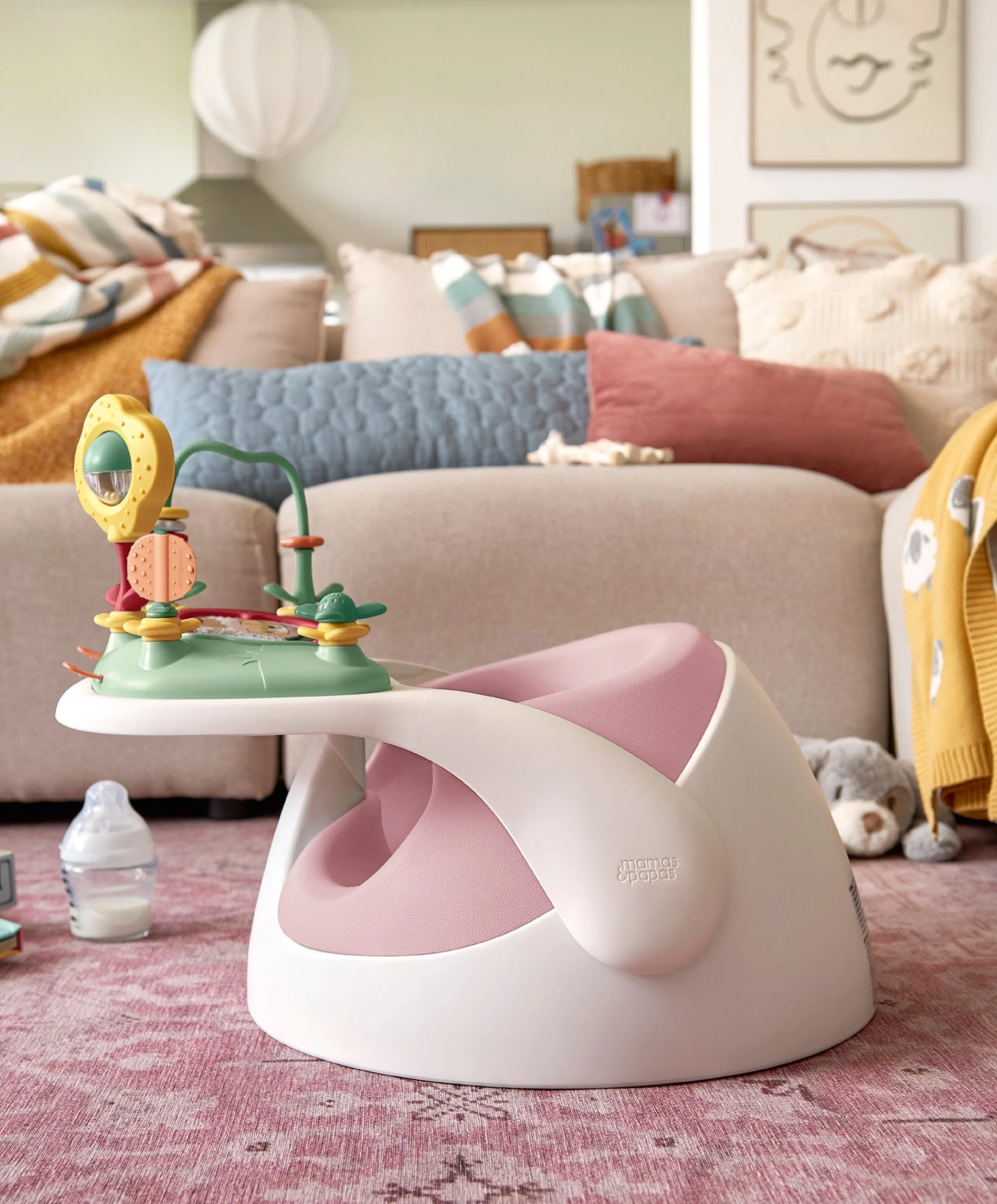 Mamas & Papas Snug Floor Seat with Activity Tray - Blossom - Image 4