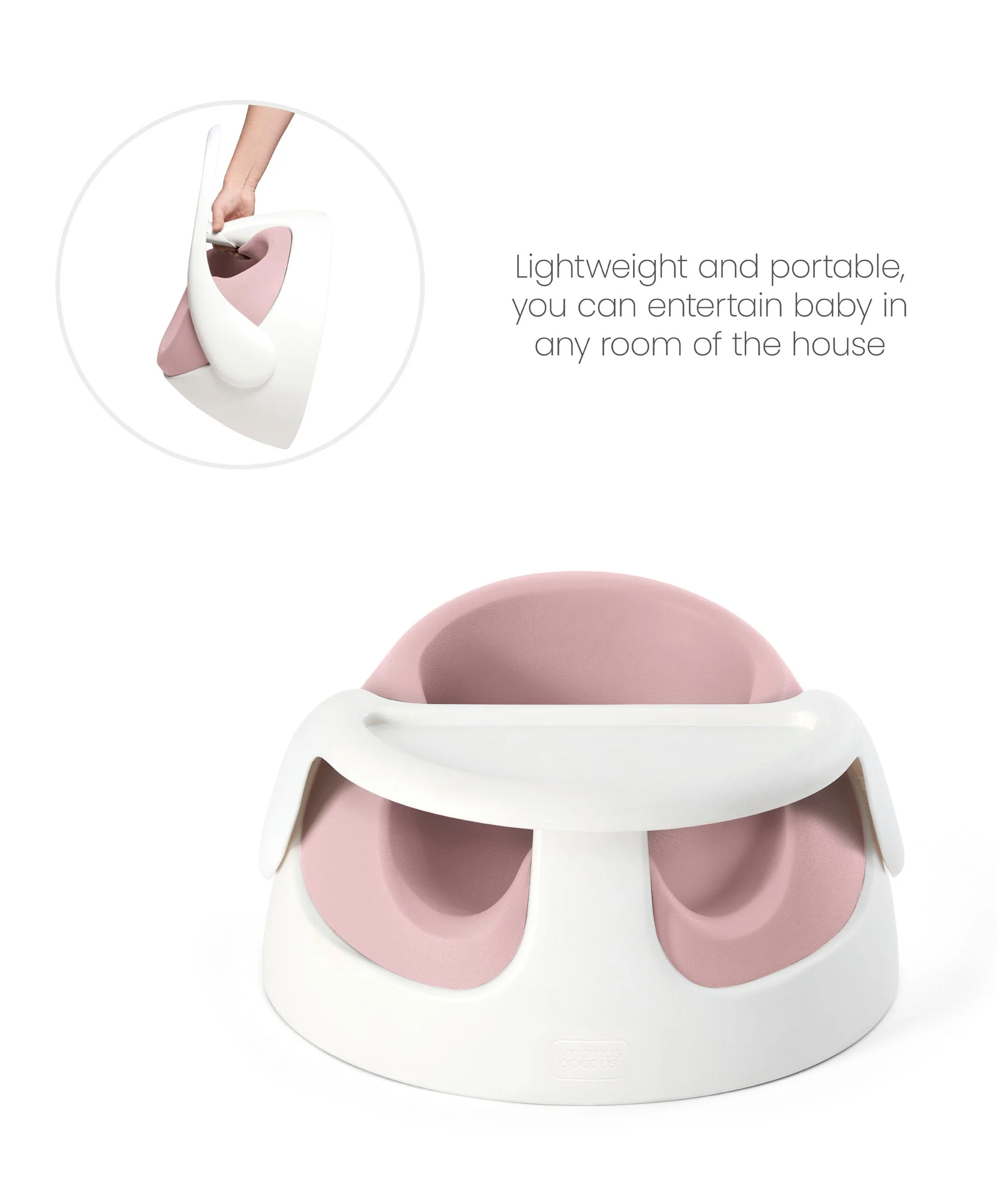 Mamas & Papas Snug Floor Seat with Activity Tray - Blossom - Image 7