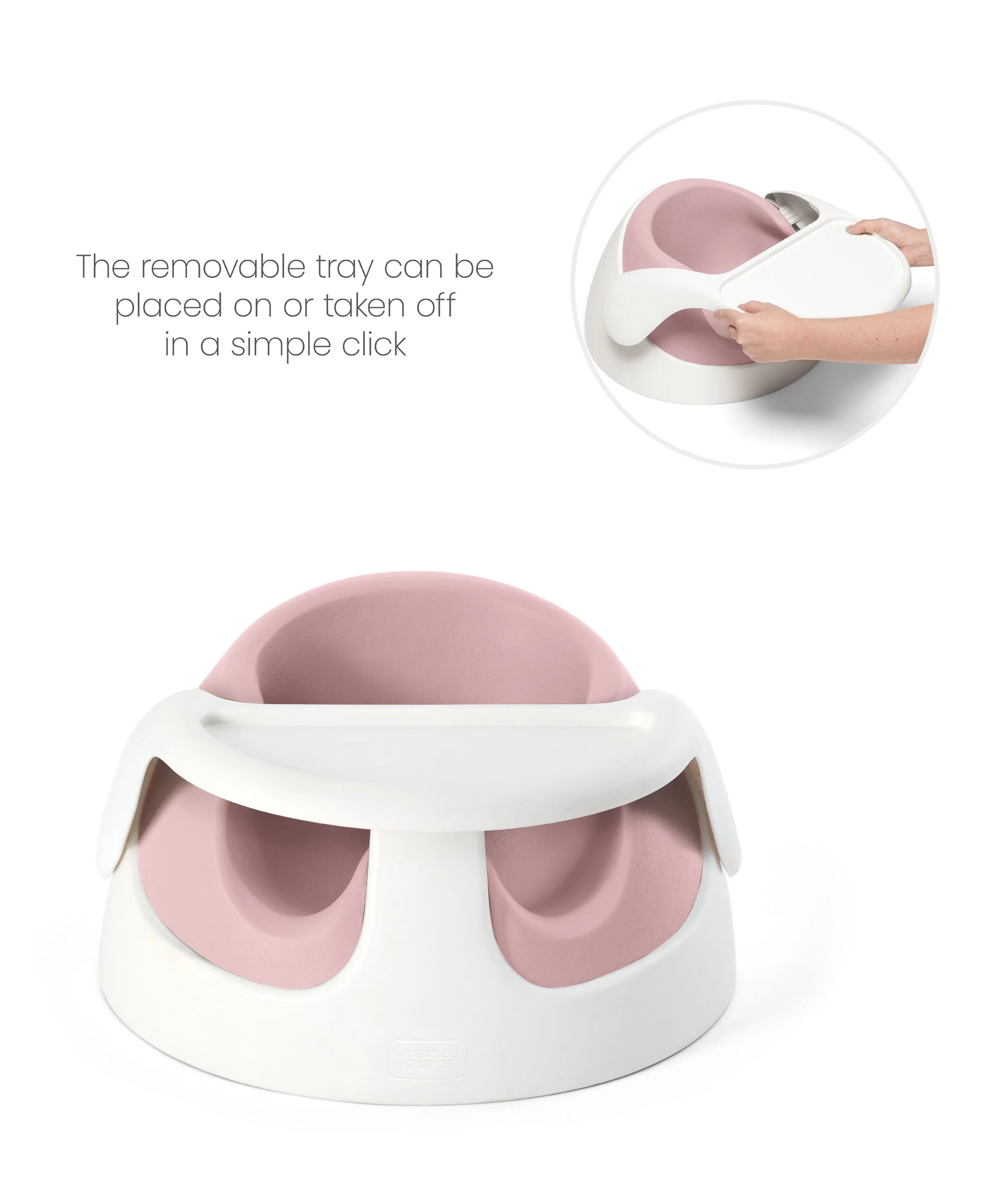 Mamas & Papas Snug Floor Seat with Activity Tray - Blossom - Image 8