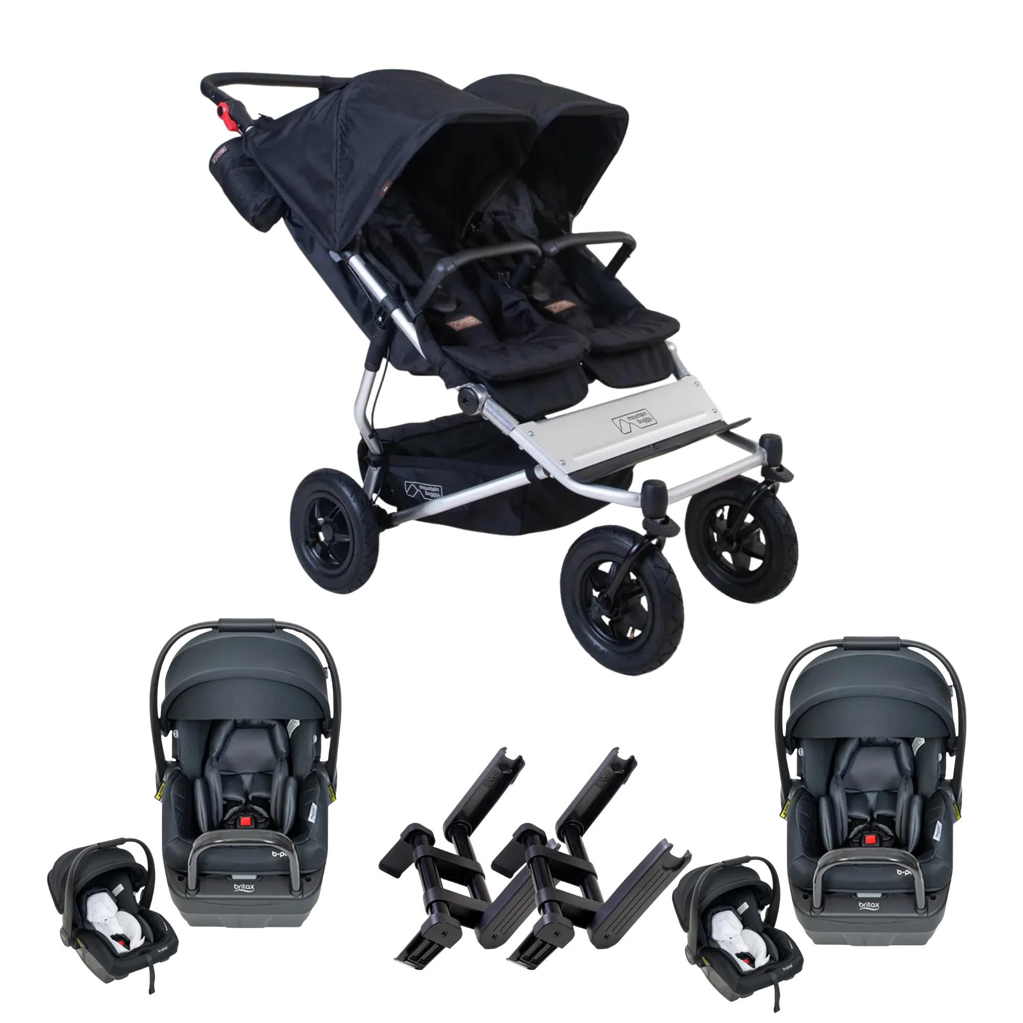 Mountain Buggy duet V4 Travel  System -TWIN + Free Gift - Image 19