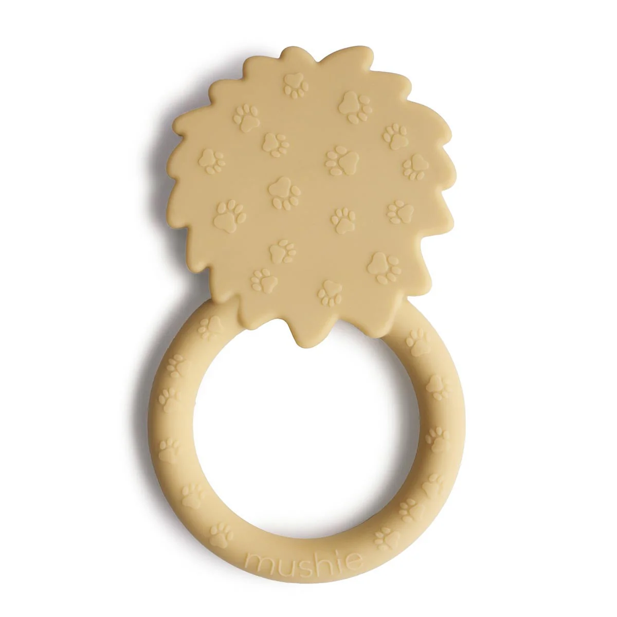 Mushie Lion Teether-Pale Daffodil - Image 3