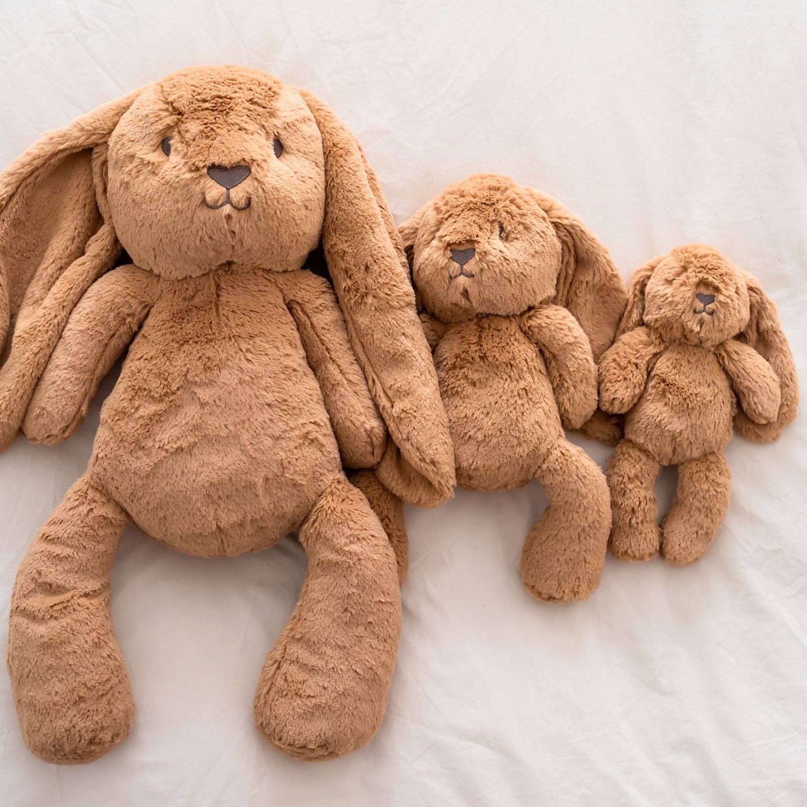 OB Designs Australia - Little Bailey Caramel Bunny Soft Toy 10" / 25cm - Image 6