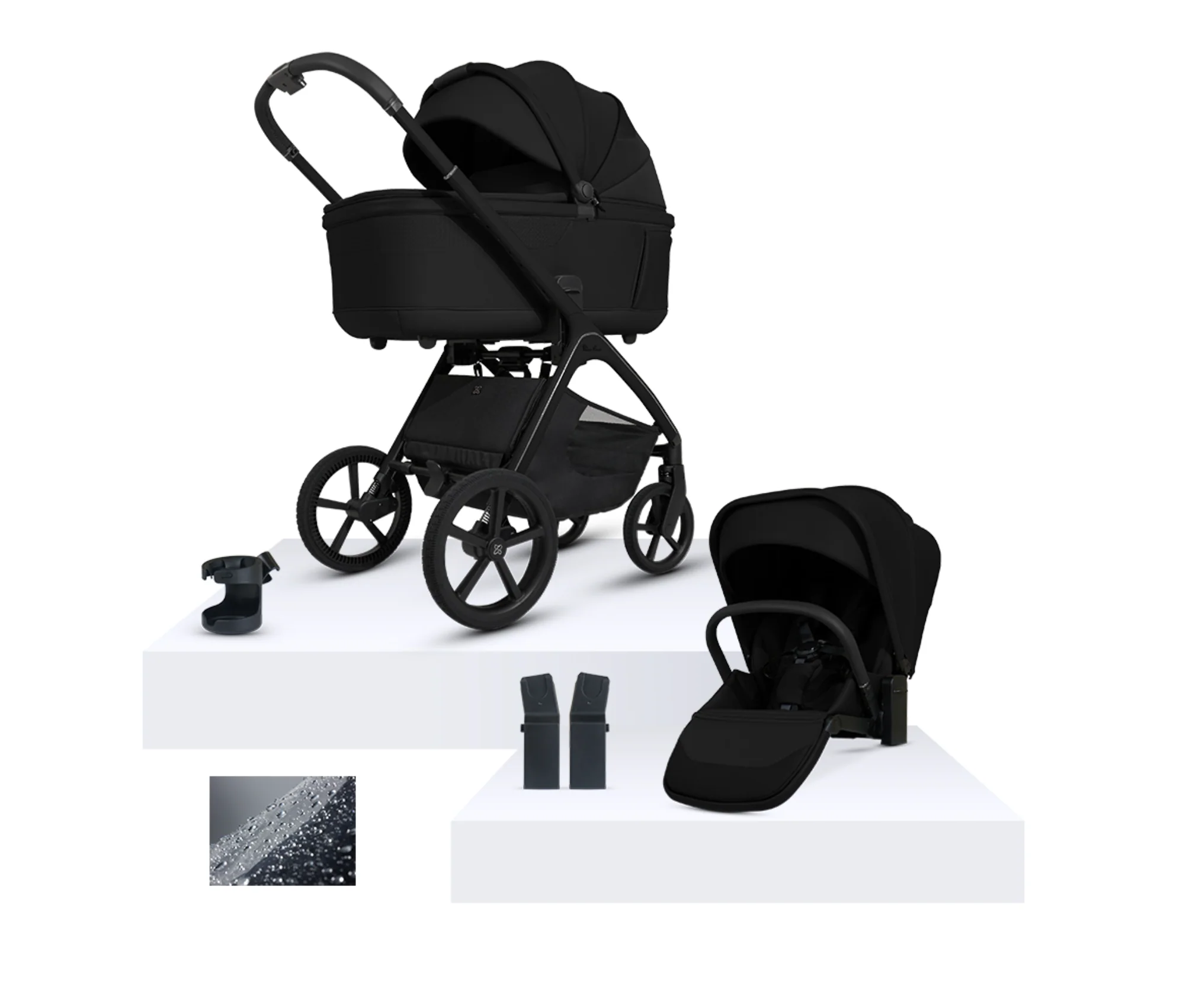 Silvercross Cove Onyx with Carrycot (6 Piece) FREE Phone Holder - Image 12