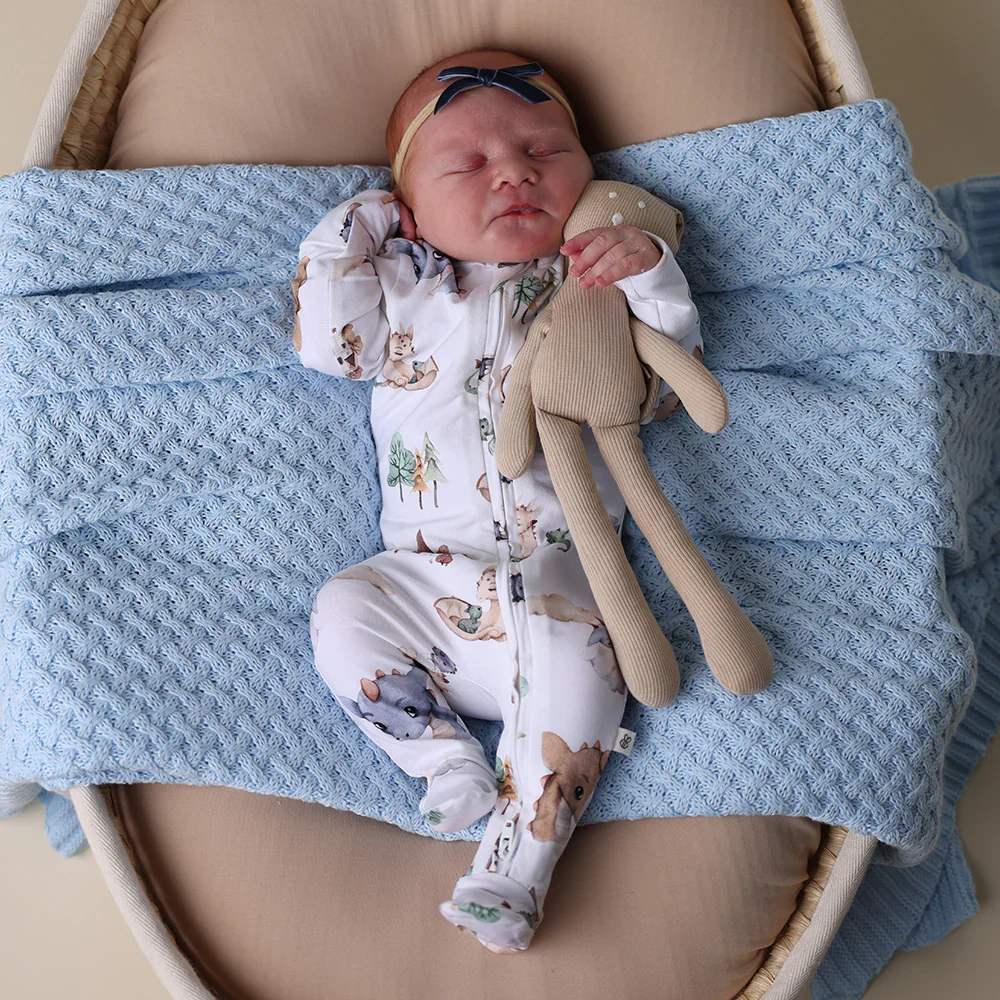 Snuggle Hunny Dragon Organic Snuggle Sleepsuit Zip Footie -Newborn (0000) - Image 2