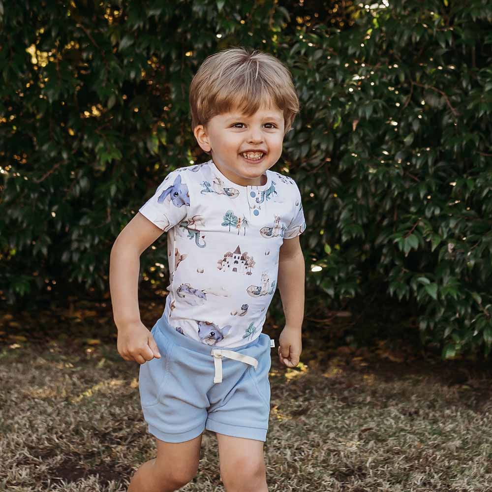 Snuggle Hunny - Dragon Short Sleeve Organic Bodysuit - 0-3 Months (000) - Image 9