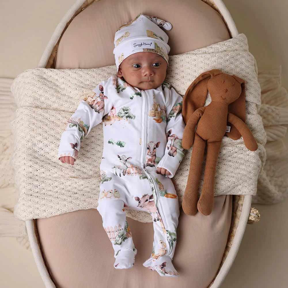 Snuggle Hunny Farm Organic Snuggle Sleepsuit Zip Footie - Image 7