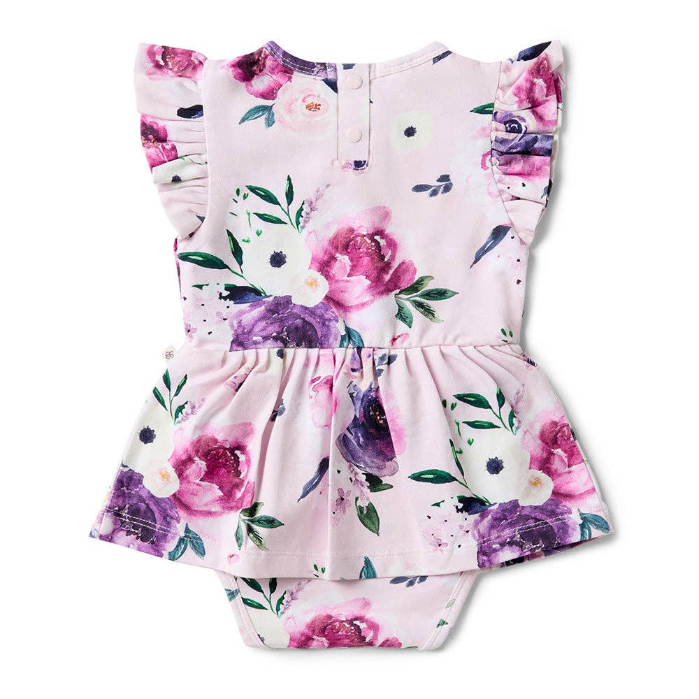 Snuggle Hunny - Floral Kiss Short Sleeve Organic Dress - Image 5