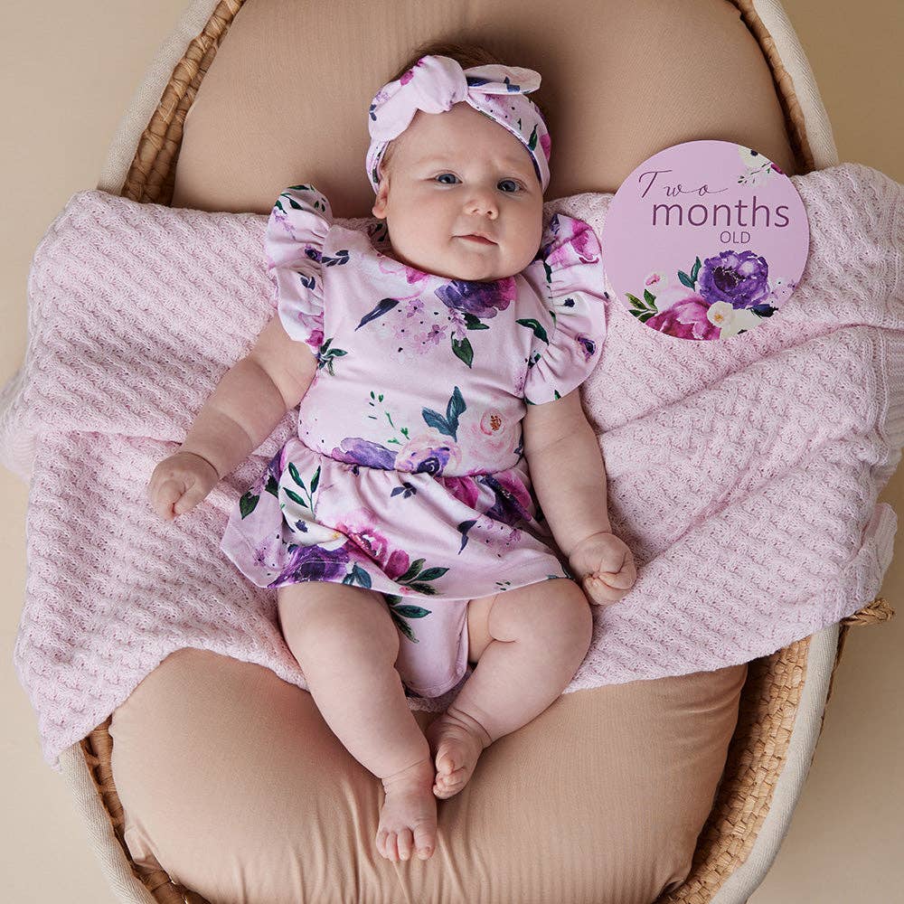 Snuggle Hunny - Floral Kiss Short Sleeve Organic Dress - Image 6