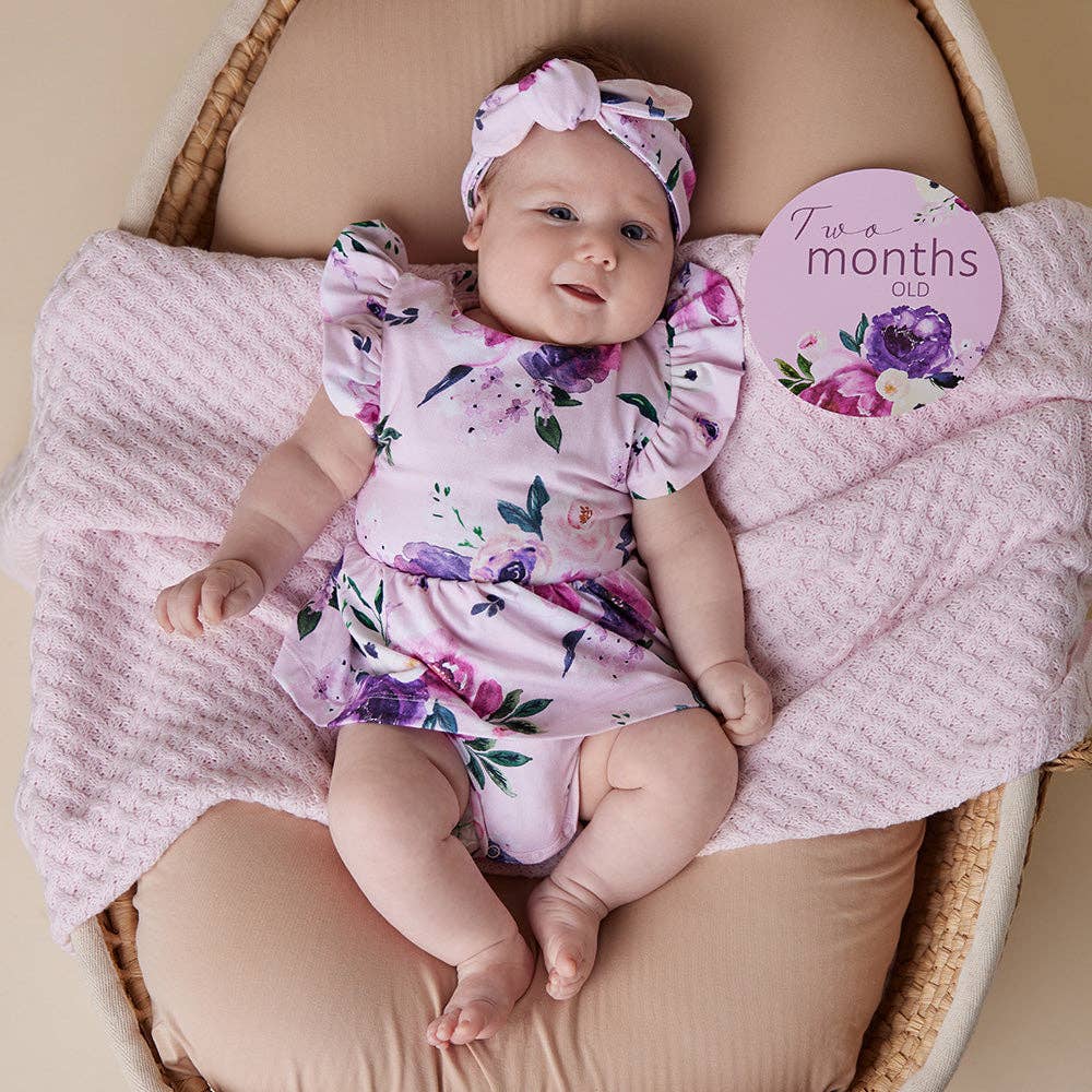 Snuggle Hunny - Floral Kiss Short Sleeve Organic Dress - Image 8