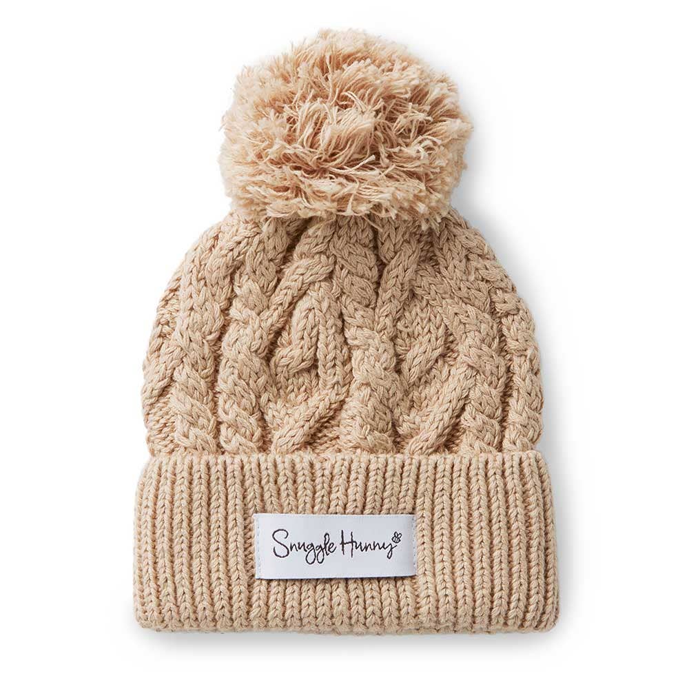 Snuggle Hunny - Hazelnut Organic Baby Knit Beanie - M