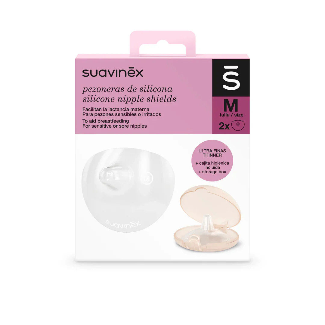 Suavinex Silicone Nipple Shields with Storage Box - M (24mm) - Image 5