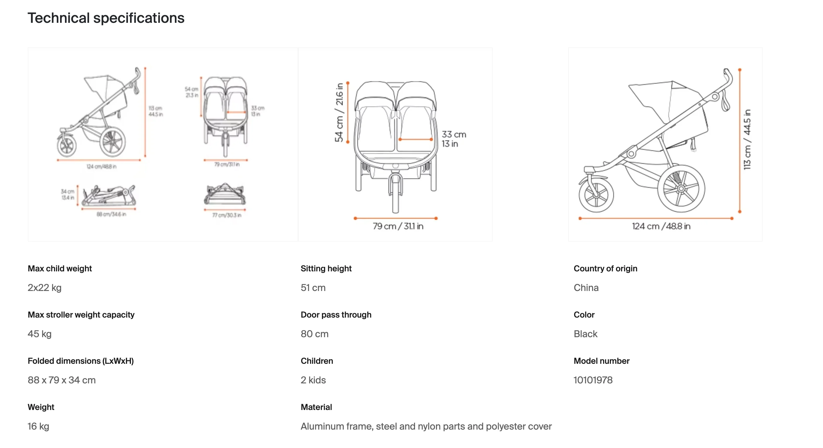Thule Urban Glide 3 double Stroller + Bassinet | Bonus Gift - Image 7