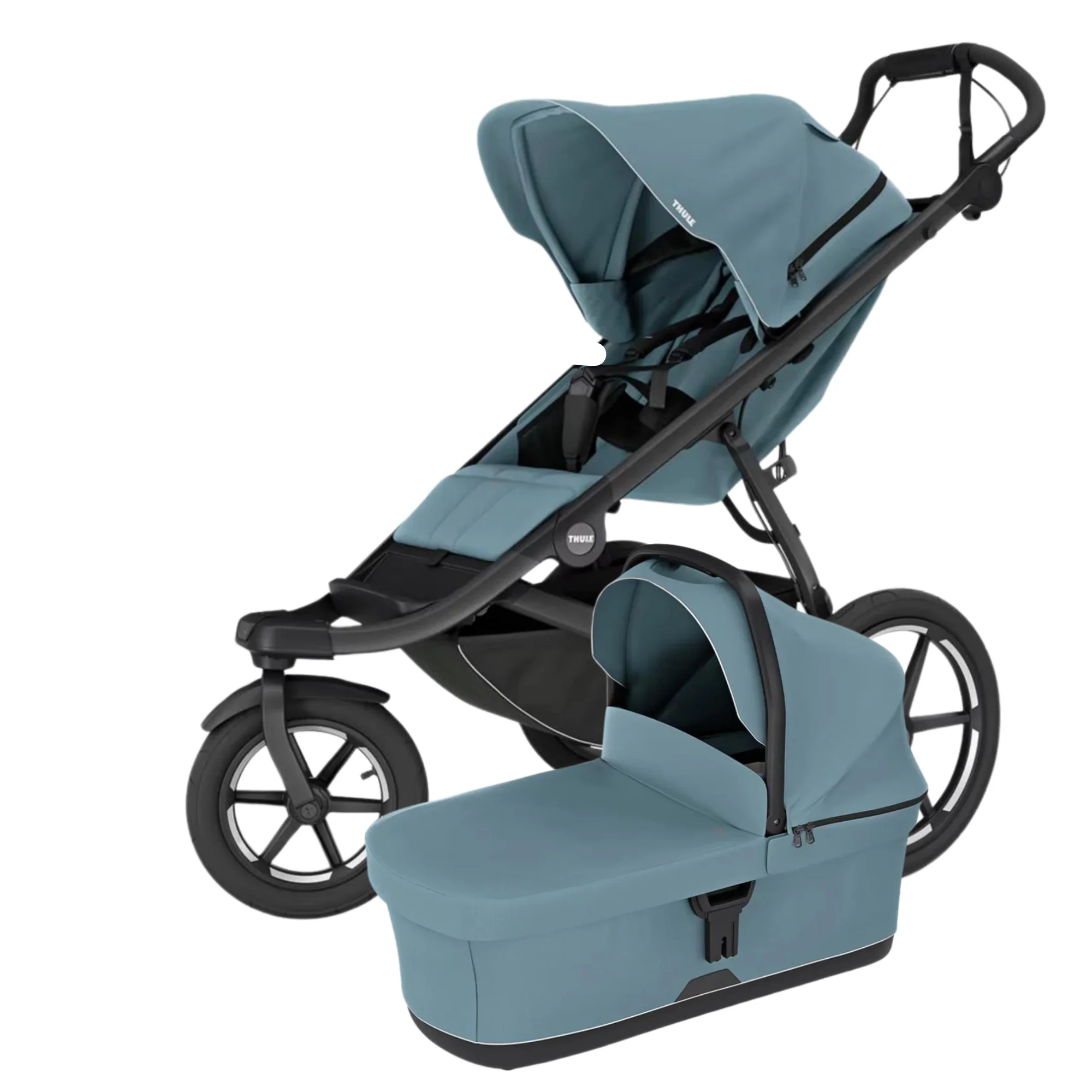 Thule Urban Glide 3 Stroller + Bassinet Mid-Blue | Bonus Gift - Image 4